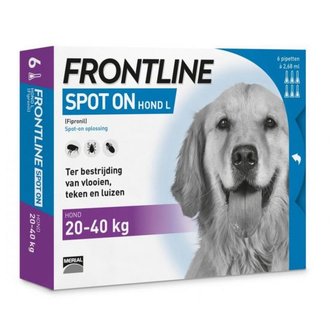 Frontline spot-on Hond L 6 pip. (20-40kg)