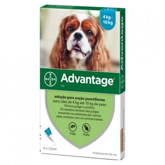 Advantage Dog 100 (4 - 10kg) 4 x 1,0 ml