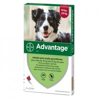 Advantage Dog 250 (10 - 25kg) 4 x 2,5 ml